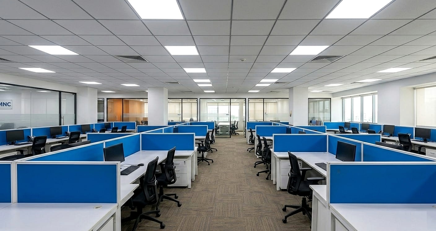 Fully furnished corporate office before dismantling